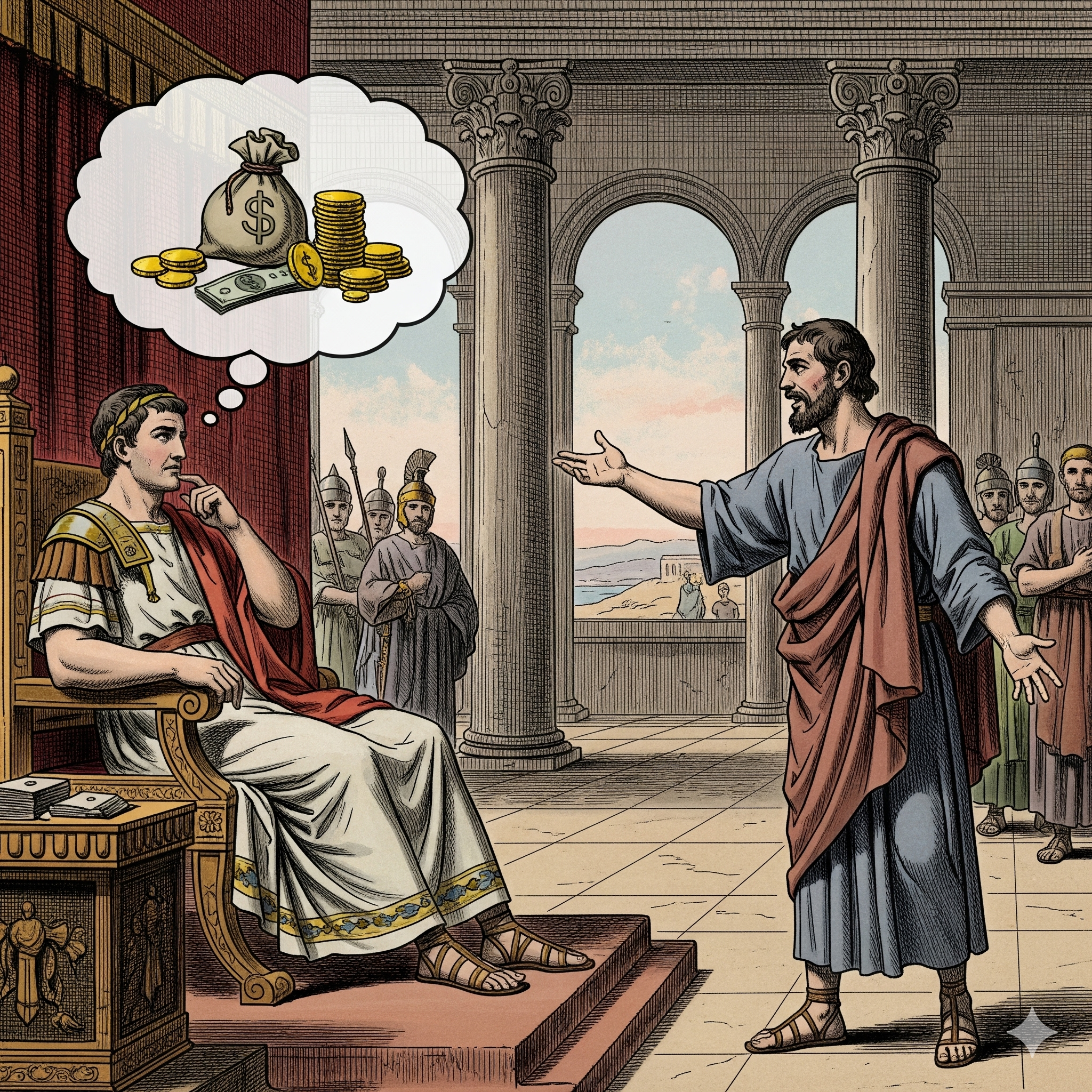 Paul Imprisoned in Caesarea for Two Years