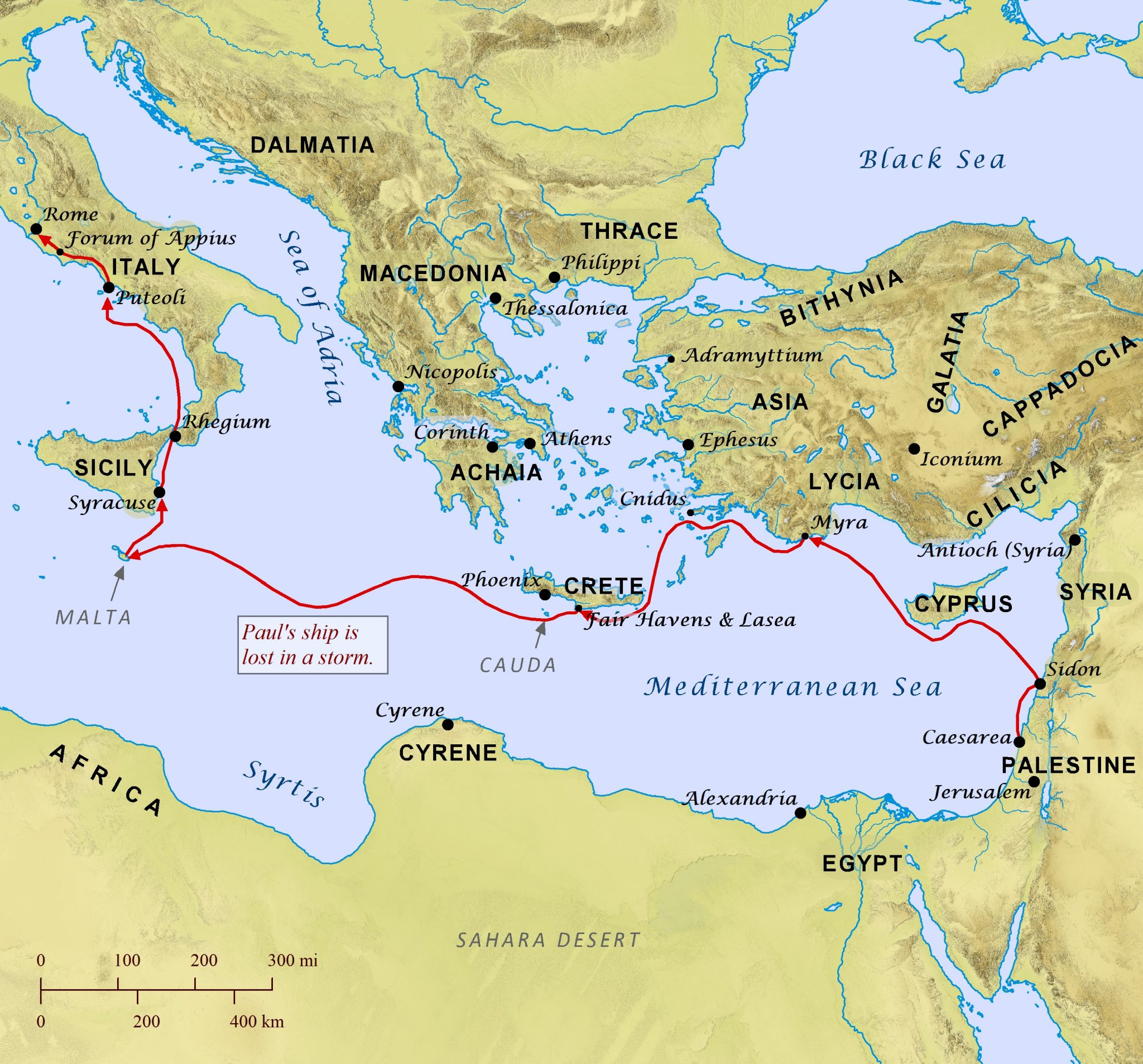 Paul’s Perilous Journey to Rome